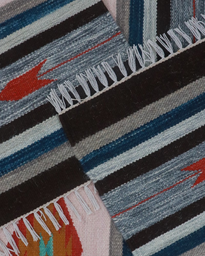 Zambia 5ft x 8ft Multi Coloured Pure Wool Traditional Carpet Azara Home