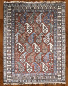 Pushkar 8ft x 10ft Hand Knotted Premium New Zealand Wool Carpet